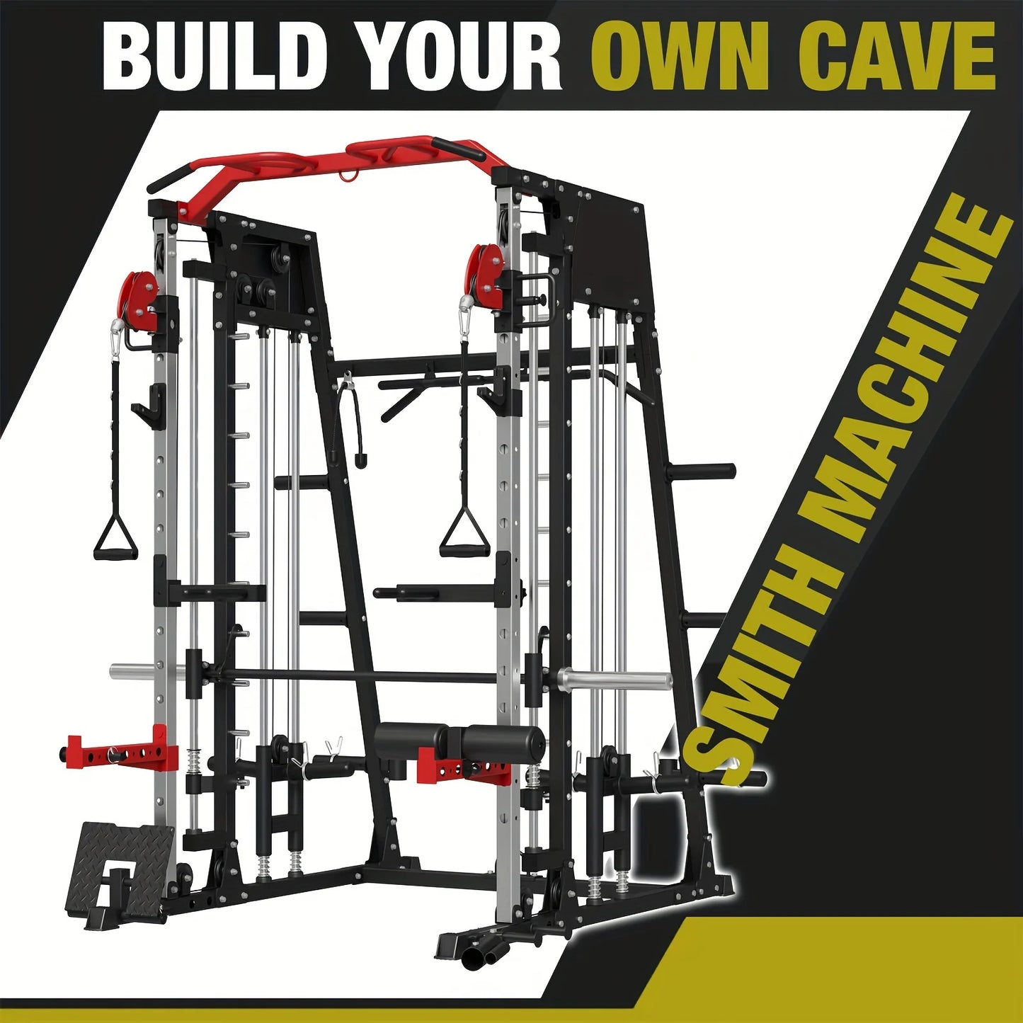 2200lbs Smith Machine Home Gym