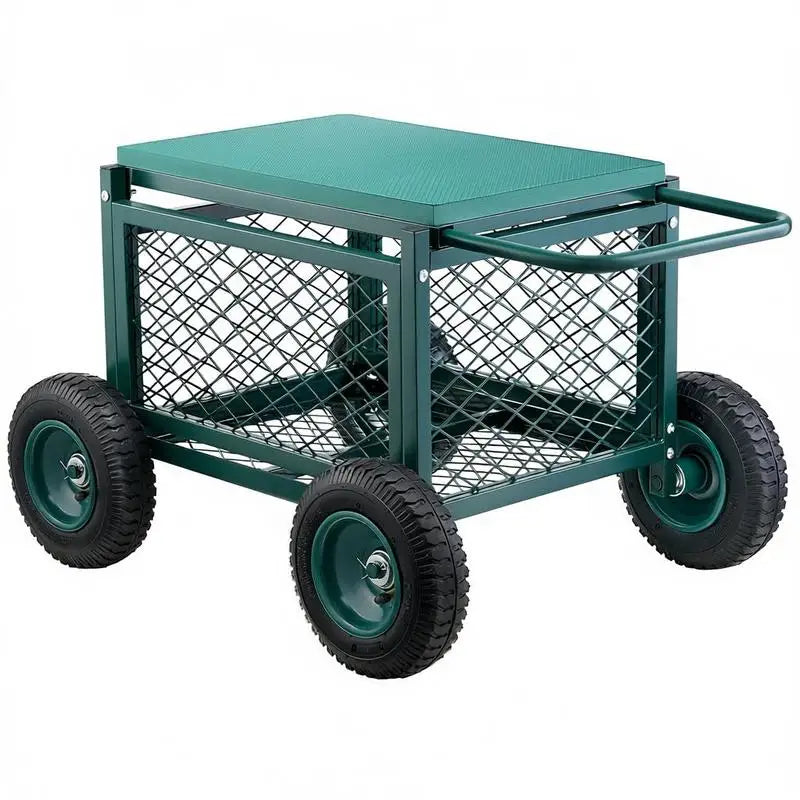 Rolling Garden Cart with Seat