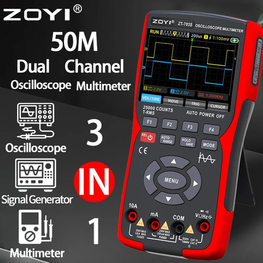 dual-channel oscilloscopemulti-function multimeter