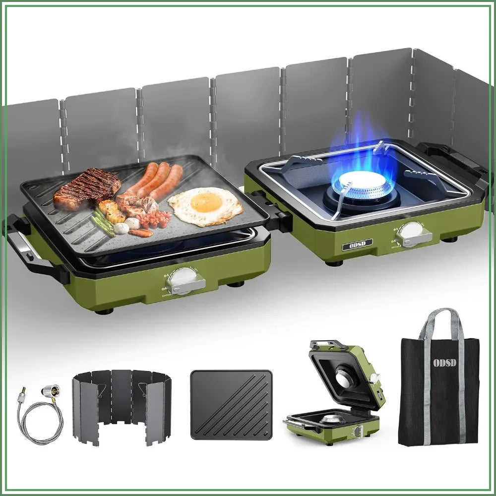 2 Burner Camping Stove , 20000 BTU Propane