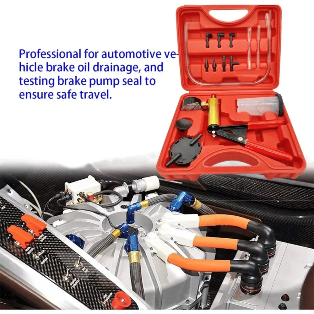 Hand Held  Brake Fluid  Bleeding Kit + Box