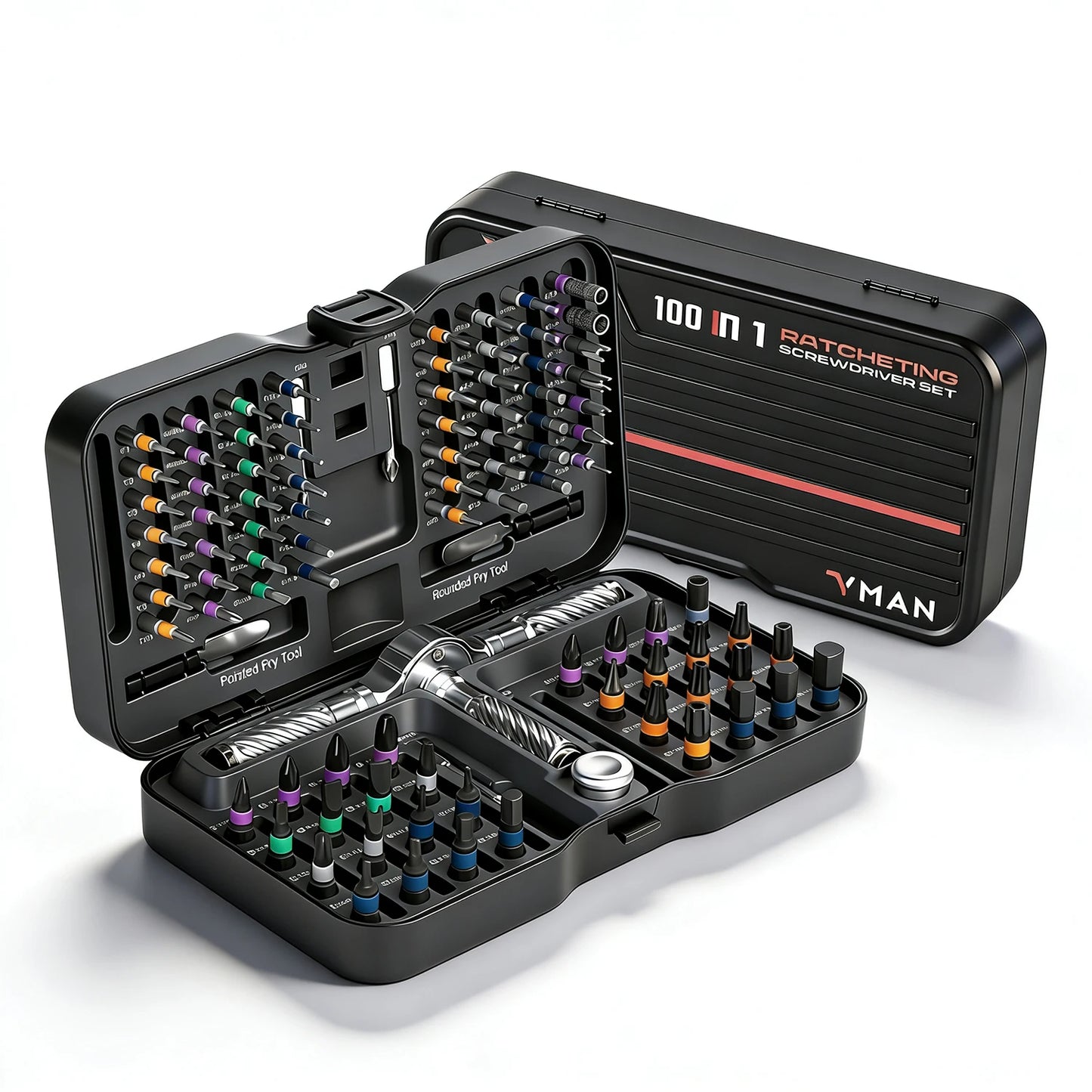 100in1 Ratchet Screwdriver Set Magnetic Bits