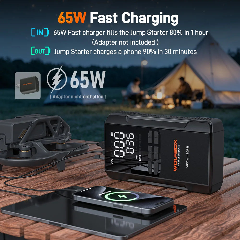4000A Jump Starter/Air Compressor