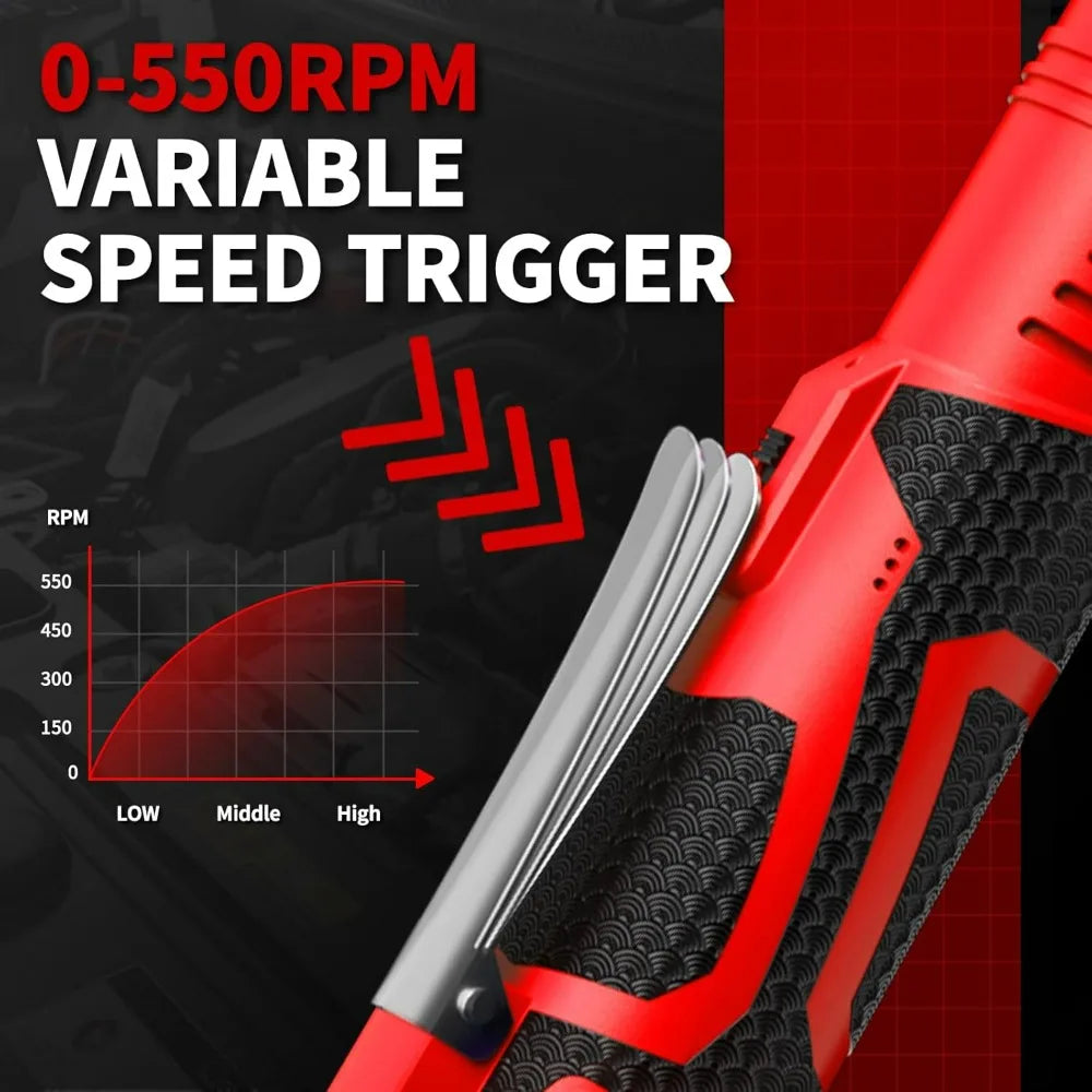 Electric Ratchet Wrench Set 3/8"