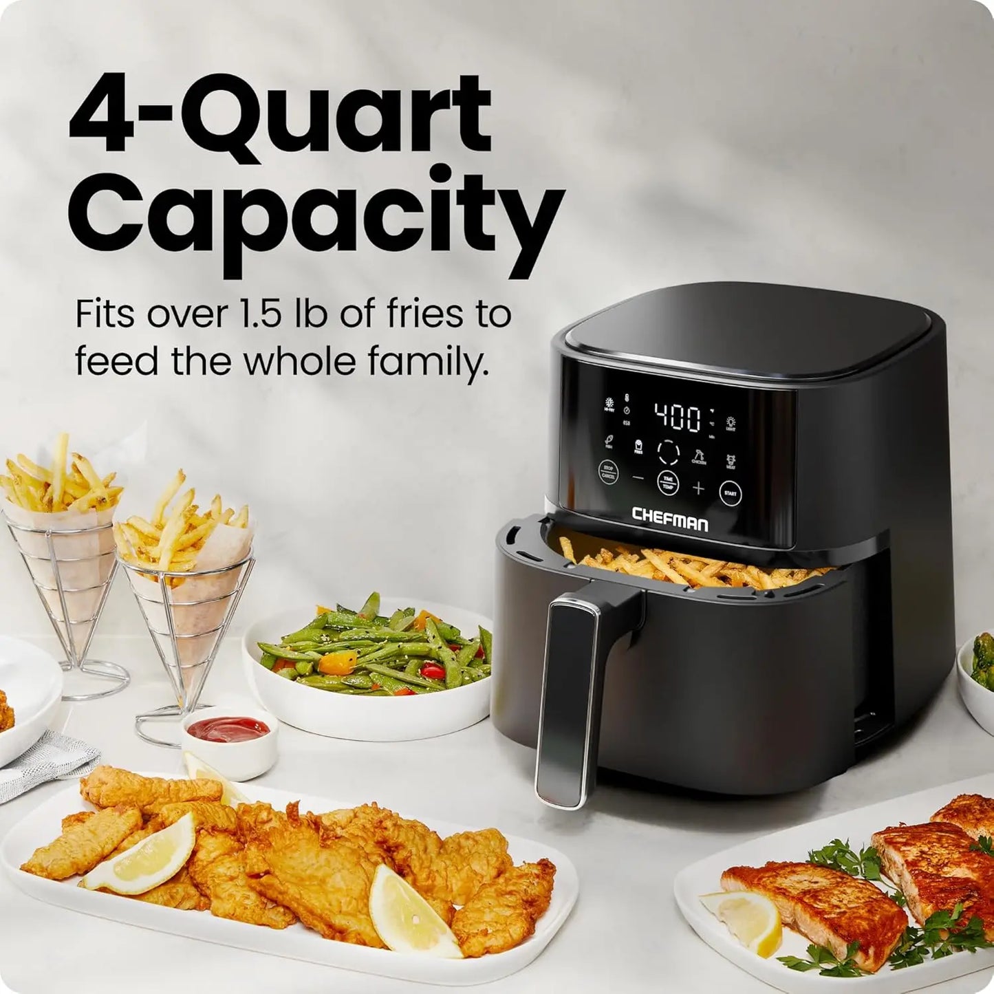 Air Fryer – 4 QT Compact