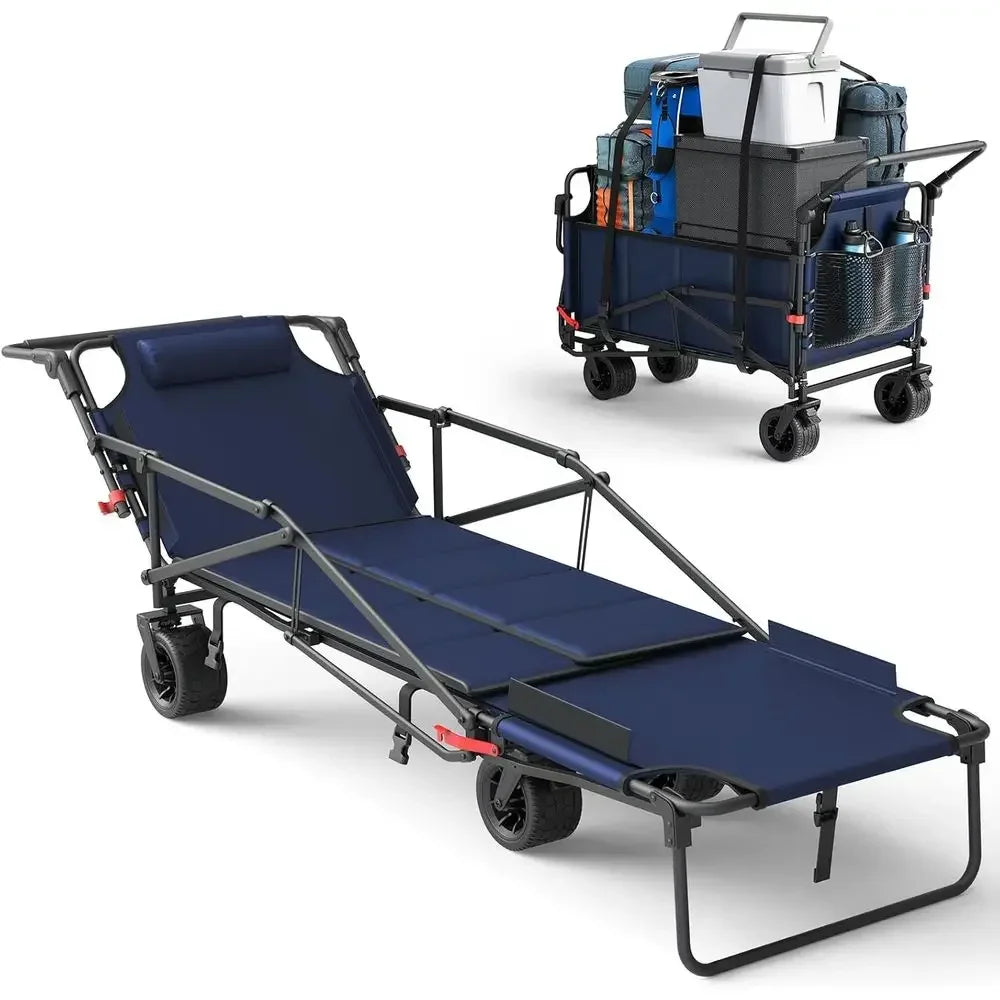 Folding Utility Wagon/Convertible Beach Chair