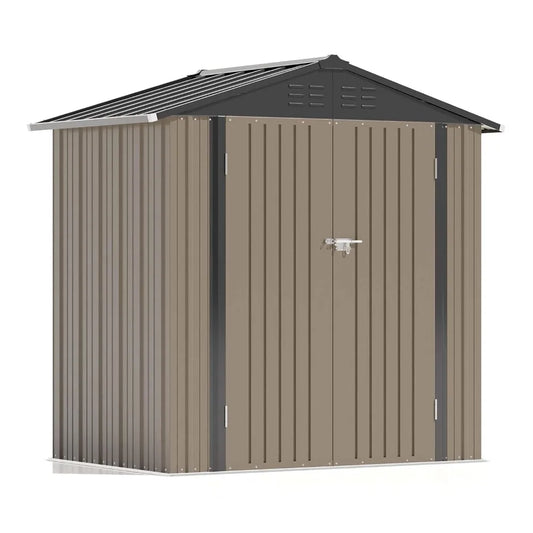 6x4 FT Storage Shed with Lockable Door