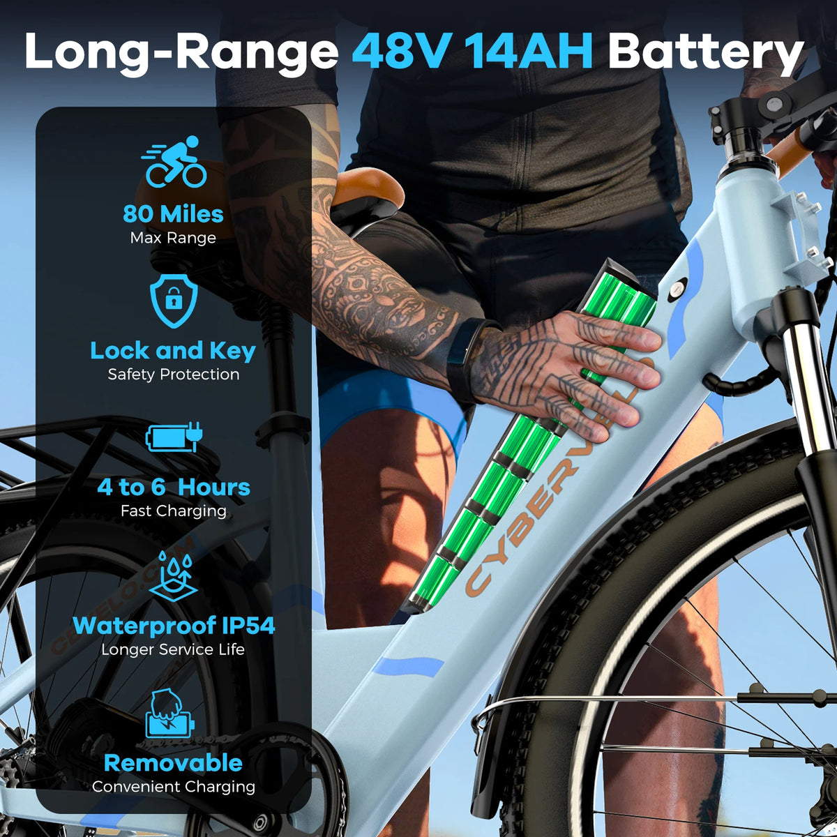 E-Bike 48V 1000W