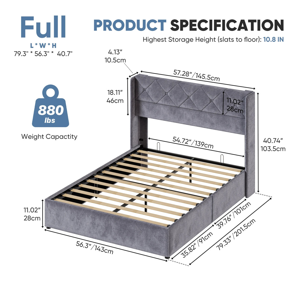 Lift Up Storage Bed