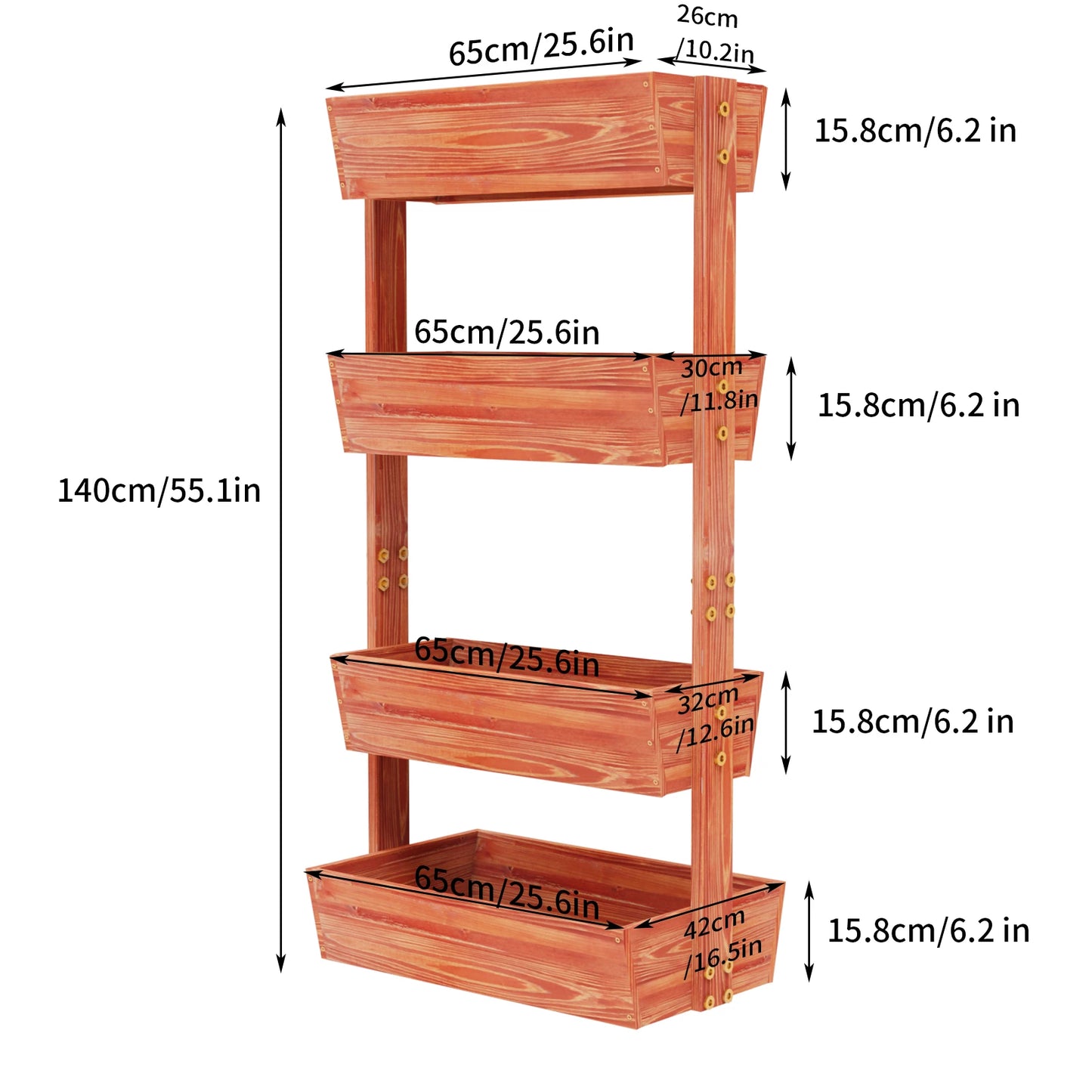 4 Tier Raised Garden Bed