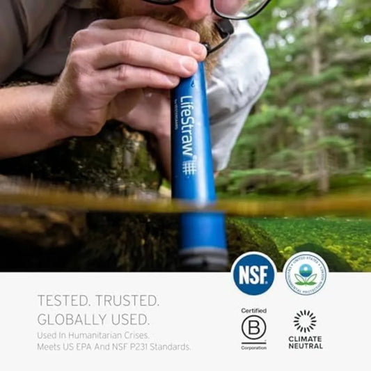 Personal Water Filter for Hiking, Camping