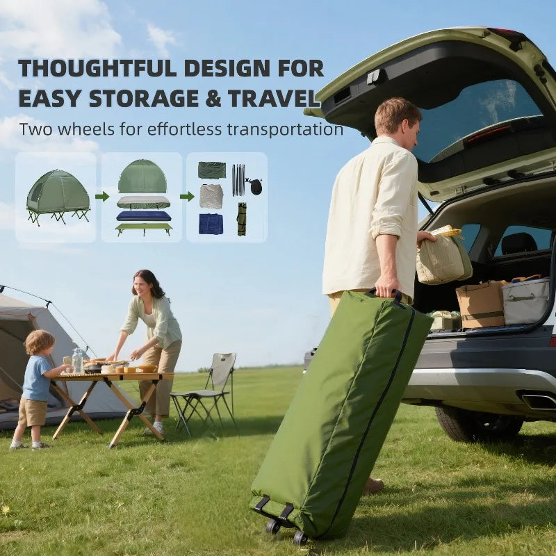 2 Person Camping Tent Cot