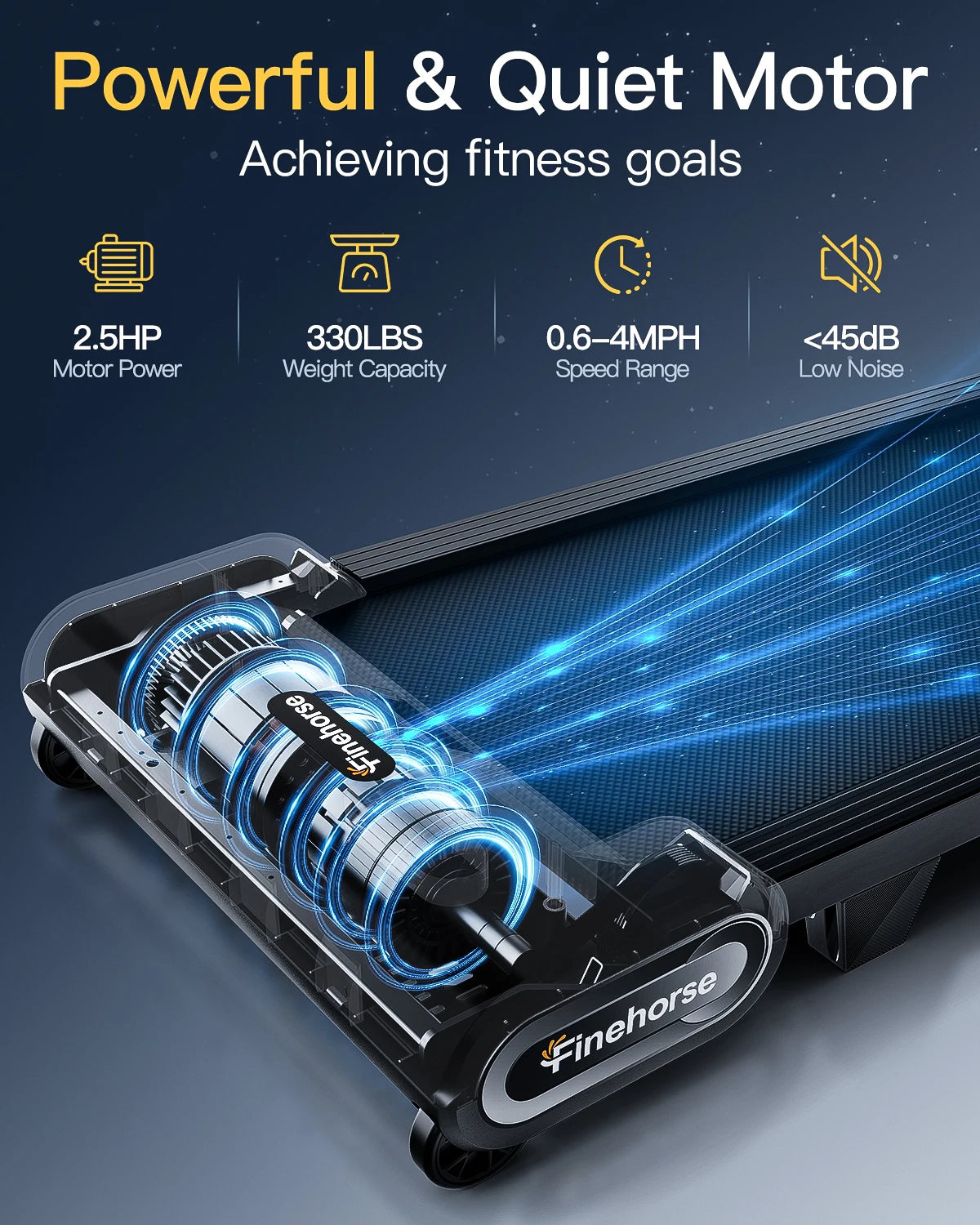 Treadmill with Auto Incline and Remote Control