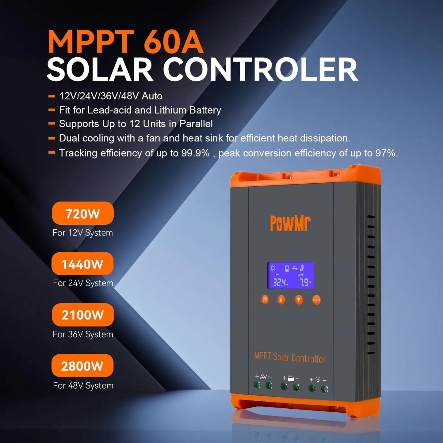60A MPPT Solar Charge Controller