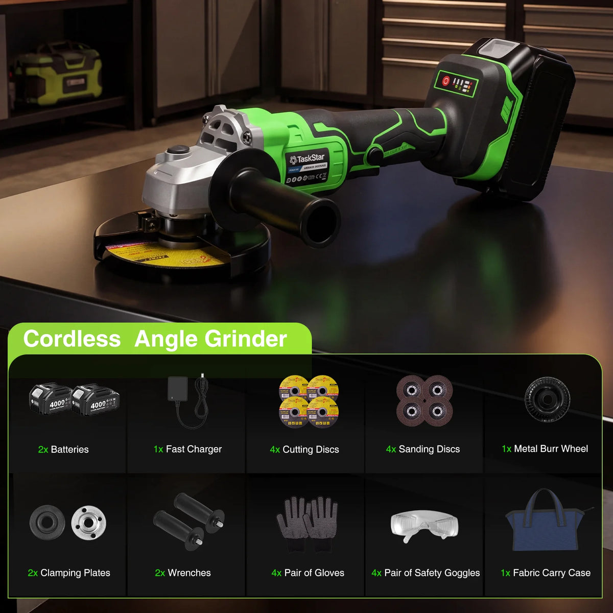 Electric Cordless Angle Grinder