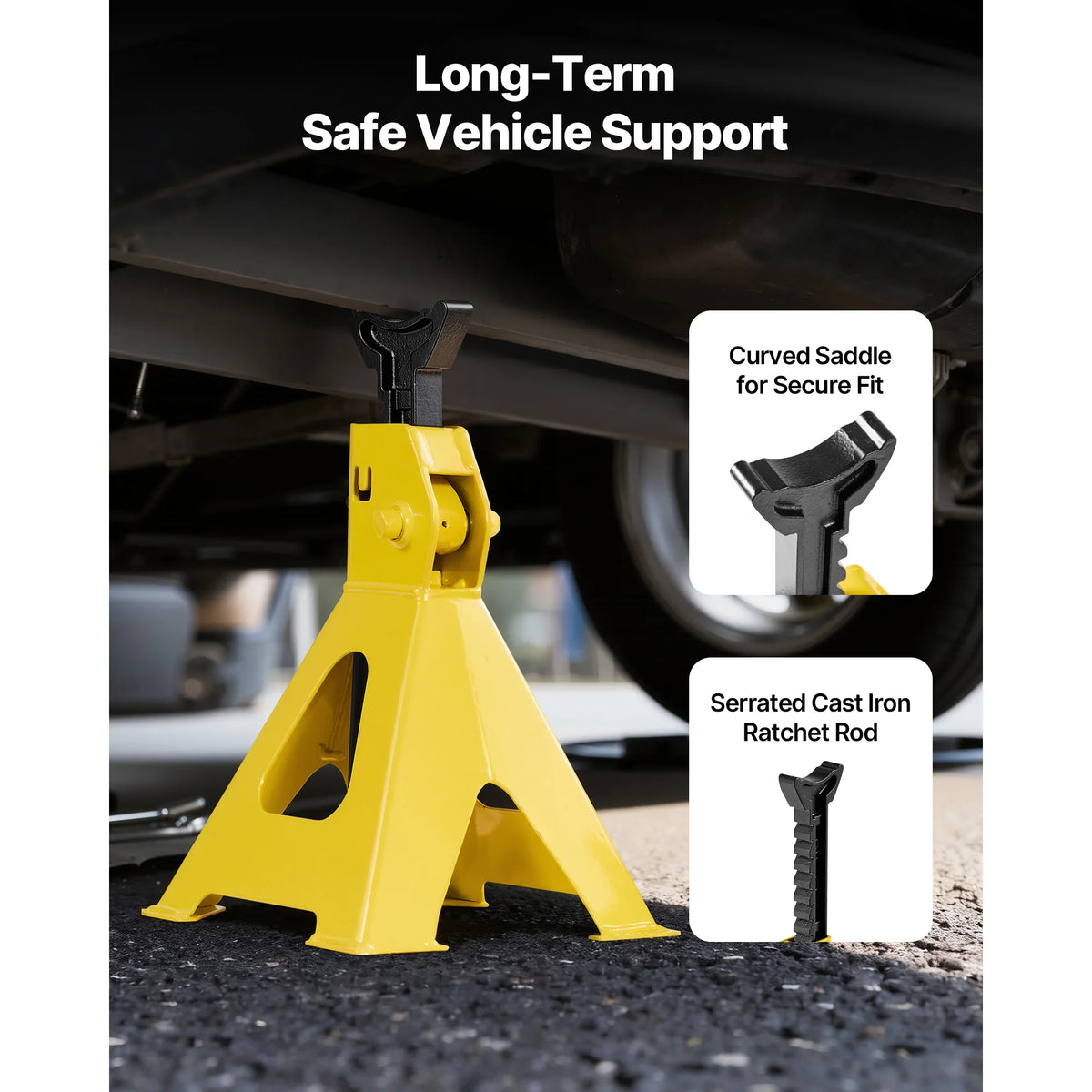 Low Profile Floor Jack with Stands