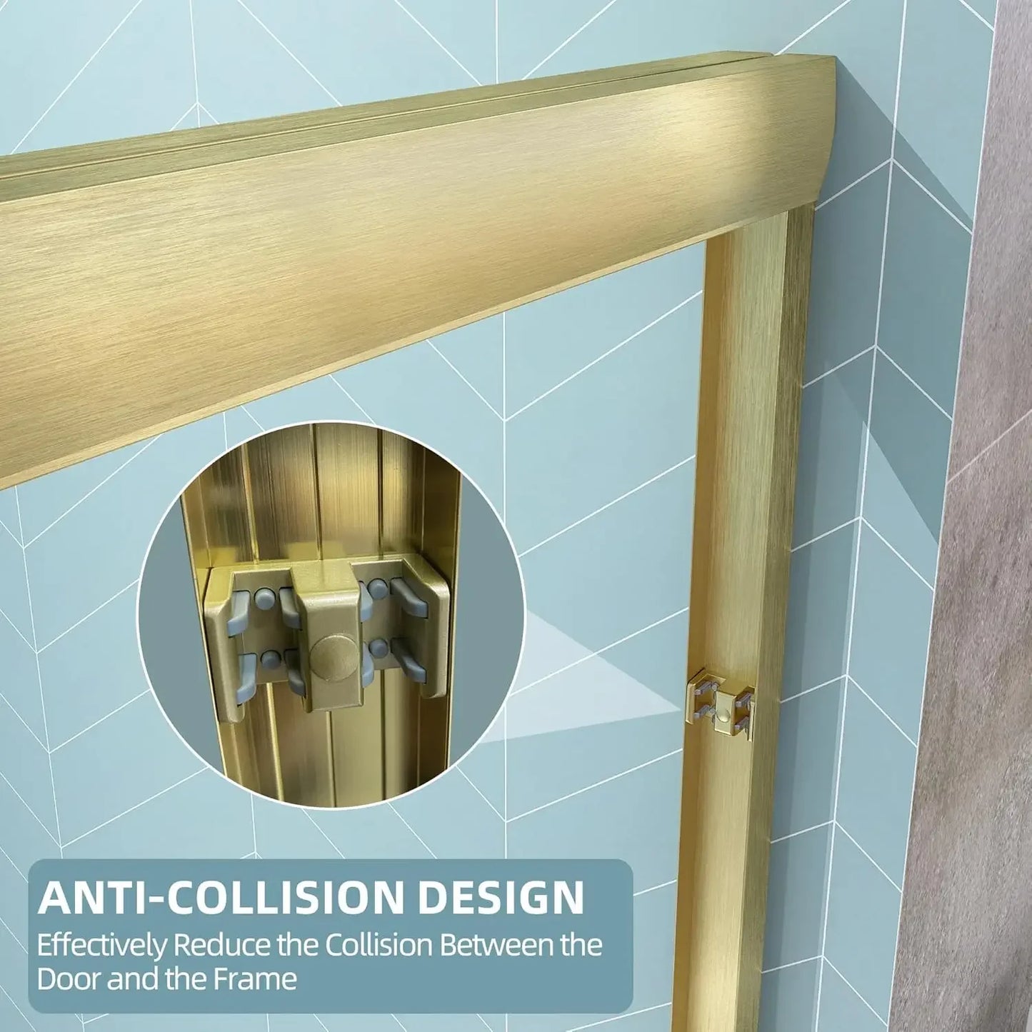 Shower Door Double Sliding 56-60 in. W x 72 in. H