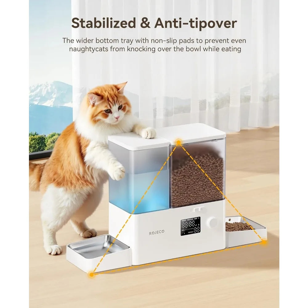 Automatic Pet Feeder & Water Dispenser Set