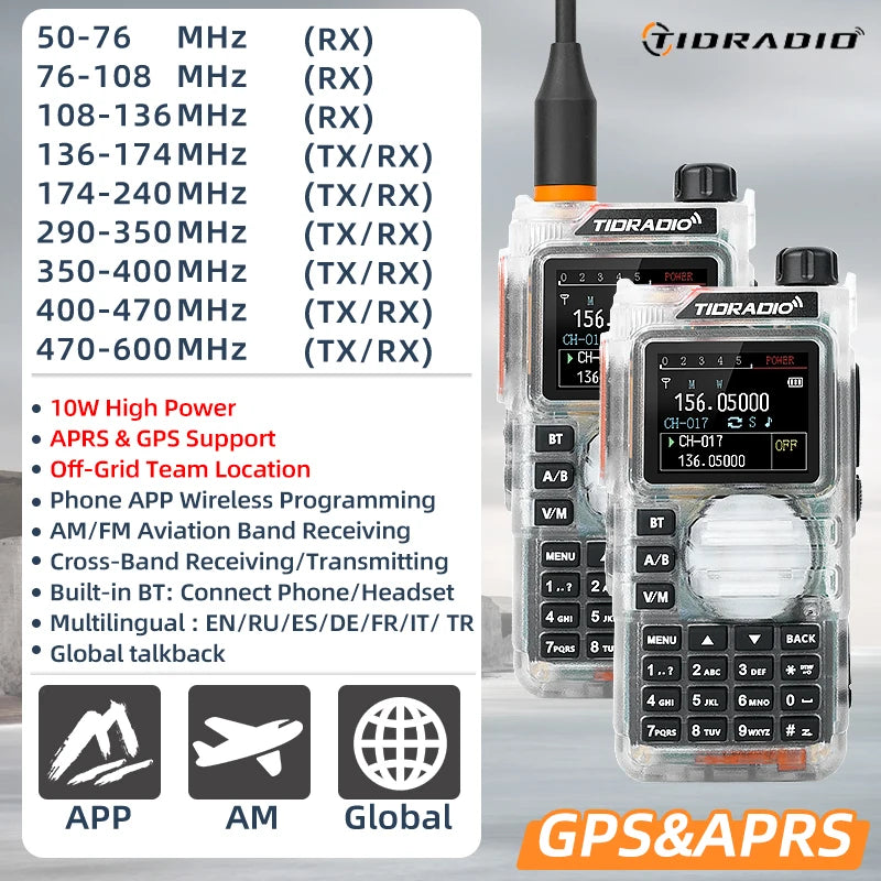 10W GPS APRS Radio Walkie Talkie