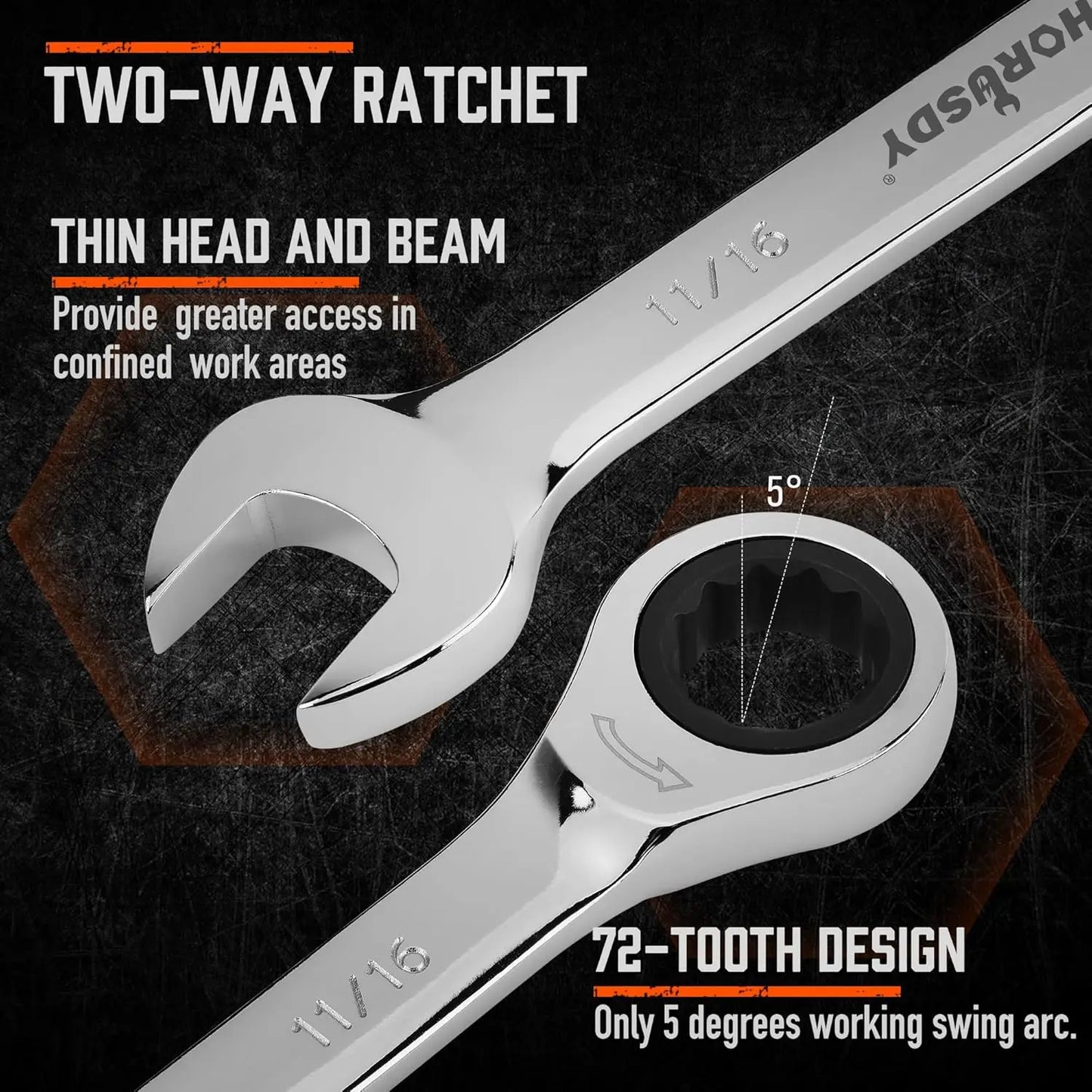 24-Piece Ratcheting Wrench Set | Metric & SAE Sizes