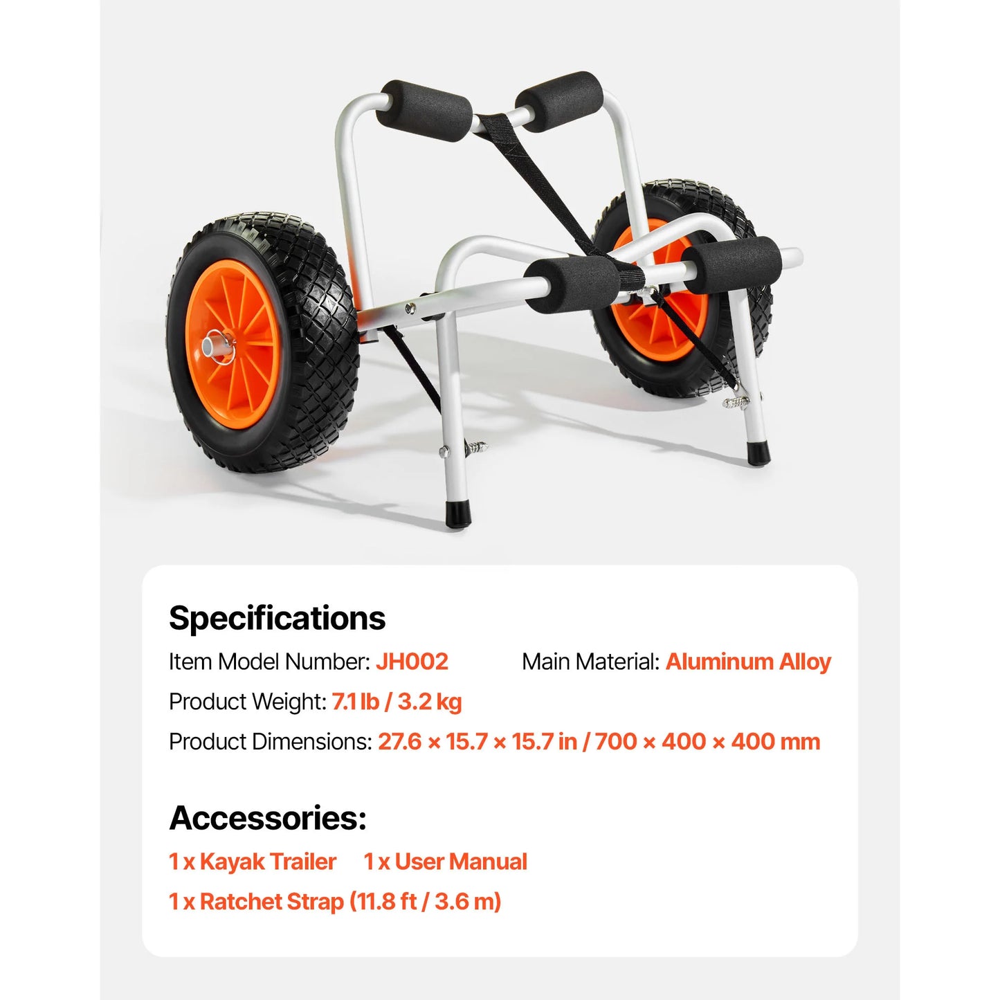 250 lbs Kayak Cart Foldable