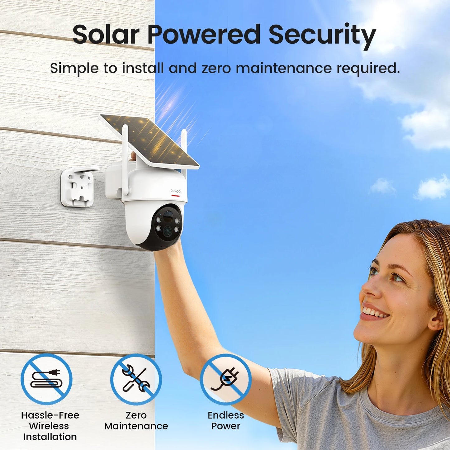 3MP Solar Camera System 2 Cam Kit