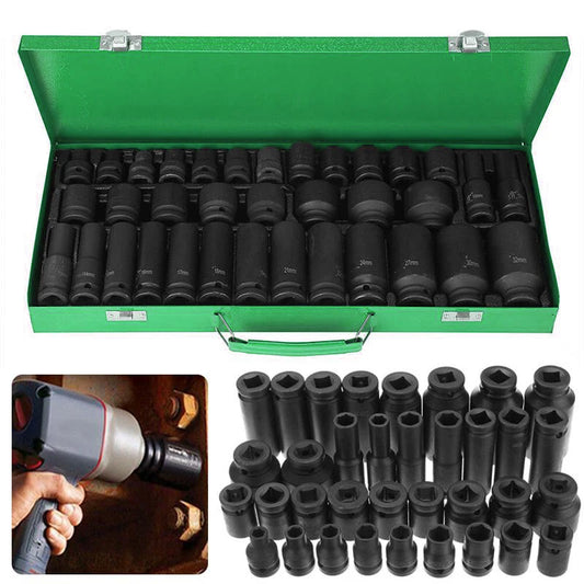 35pcs 1/2" Drive Pneumatic Tool Kit with Air Gun