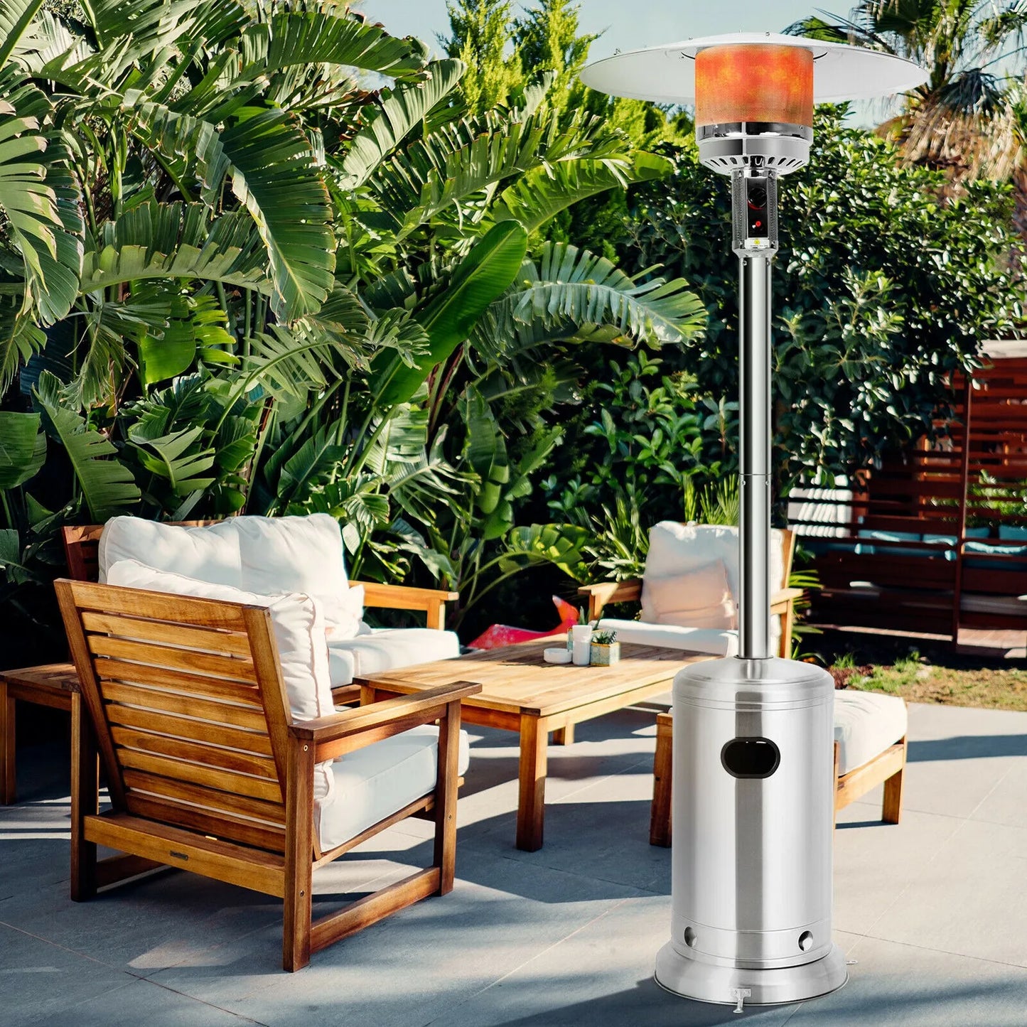 48000 BTU Patio Standing LP Gas Heater