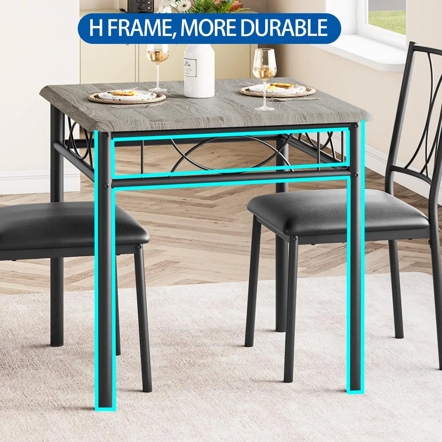 3-Piece Dining Table Set