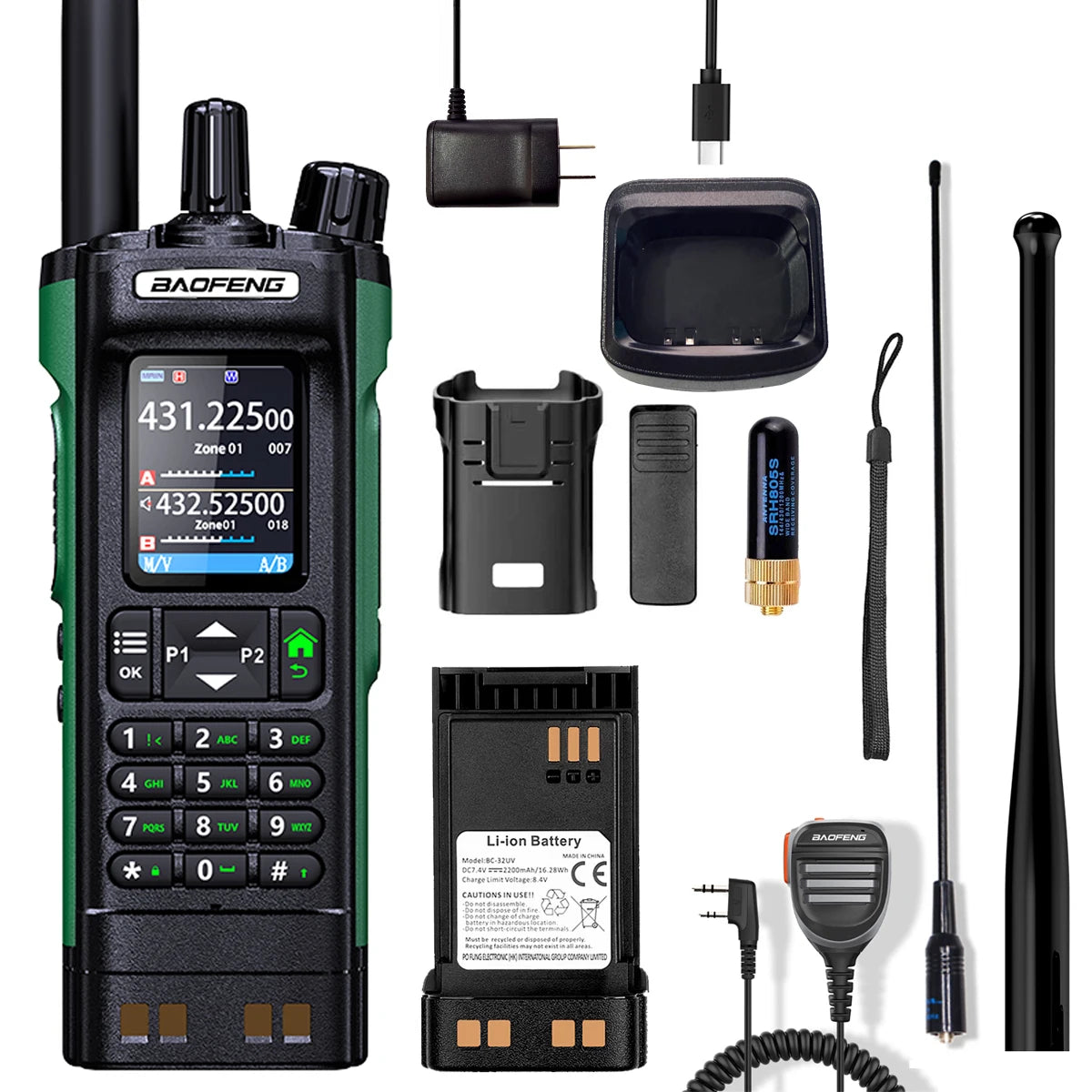 Walkie Talkie DMR GPS 10W  Multi Band
