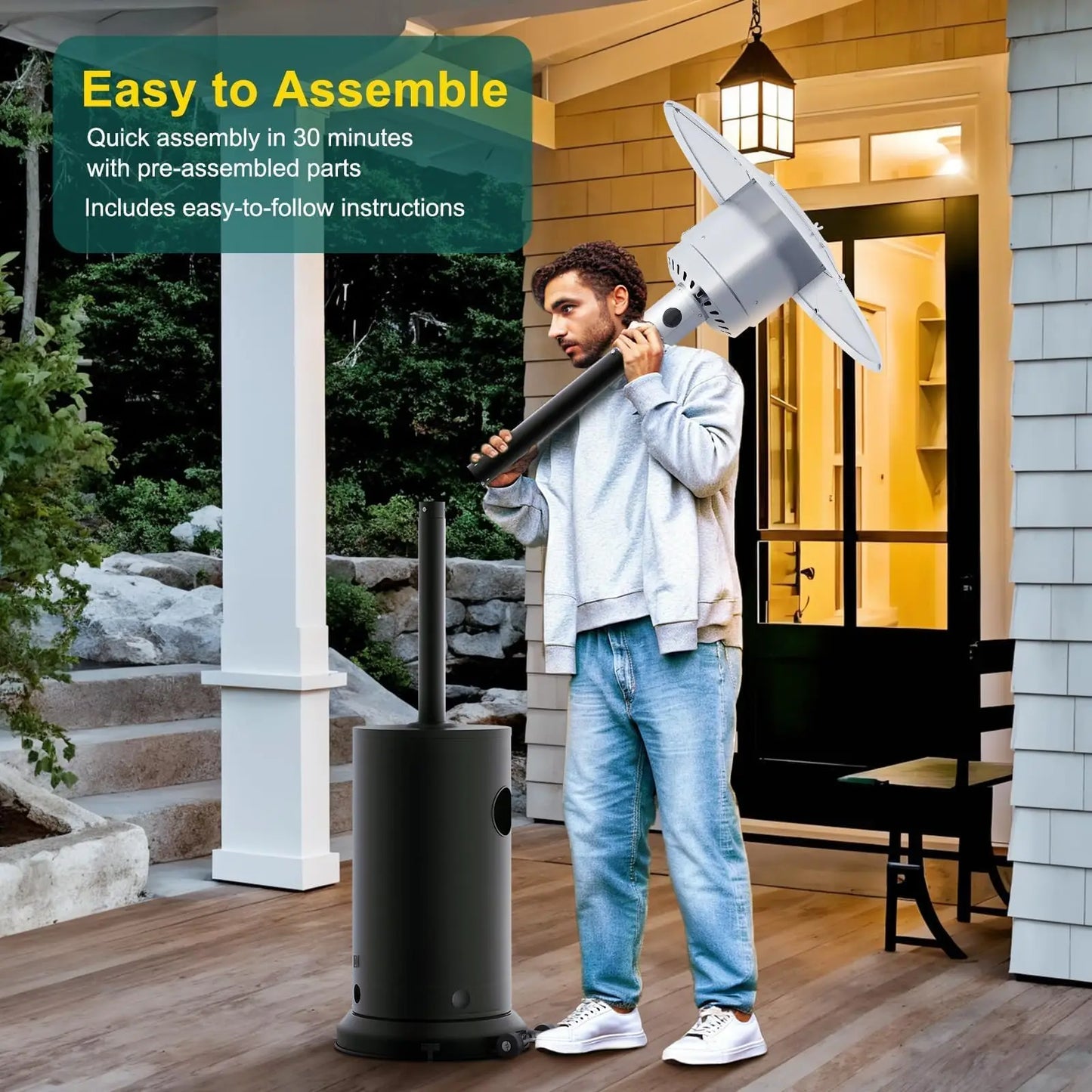 48000 BTU Propane Patio Heater