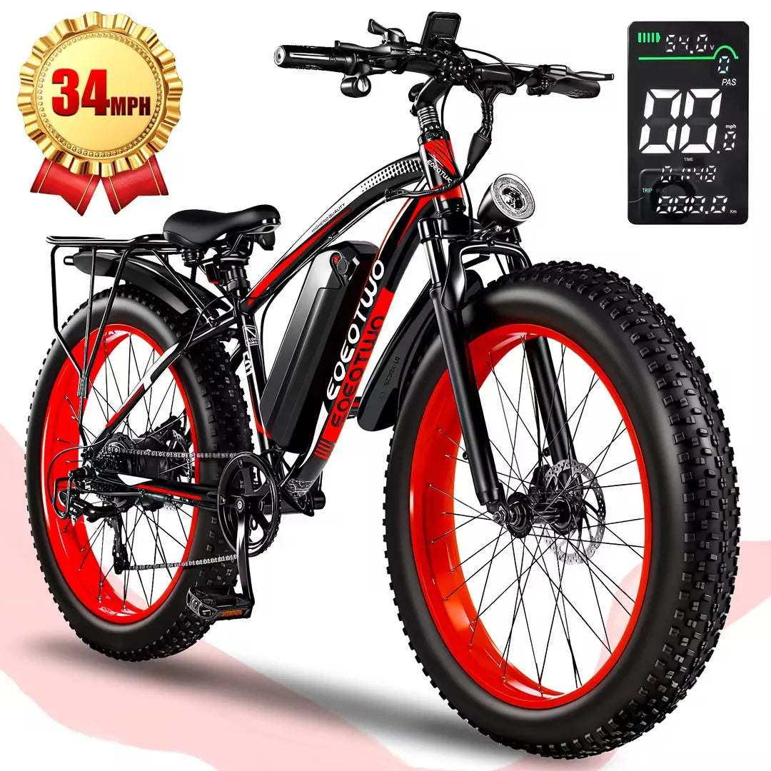 1500W Electric Bike 48V 15Ah Battery 26"