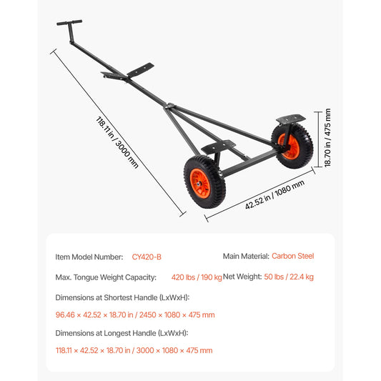 420lbs Boat Trailer Dolly