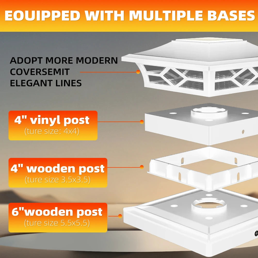Solar Post Cap Light