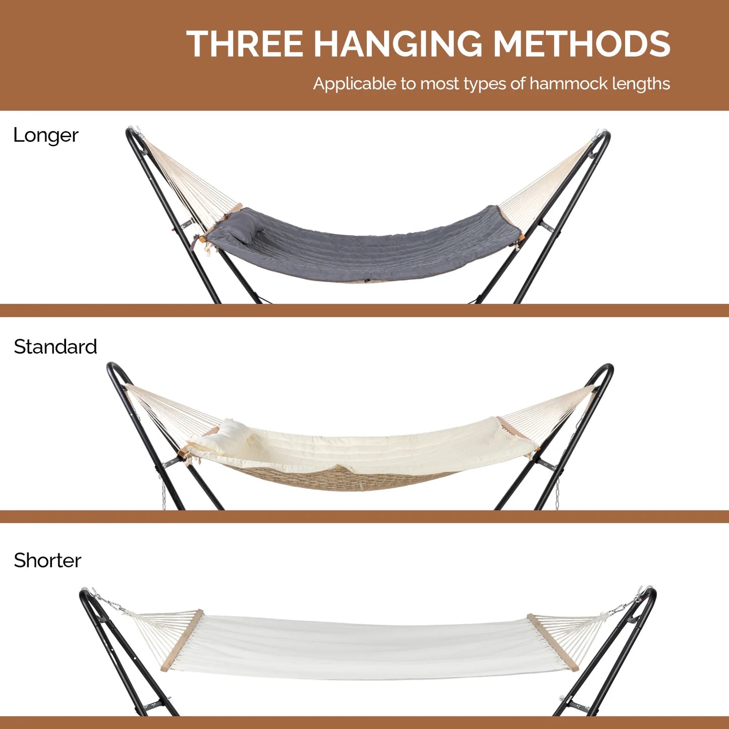 Double-Barrel Hammock Stand Only