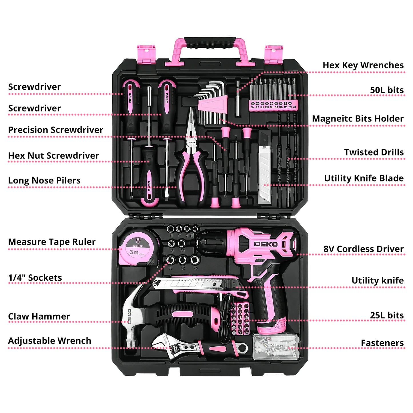 126Pcs Household DIY Hand Tool Kits