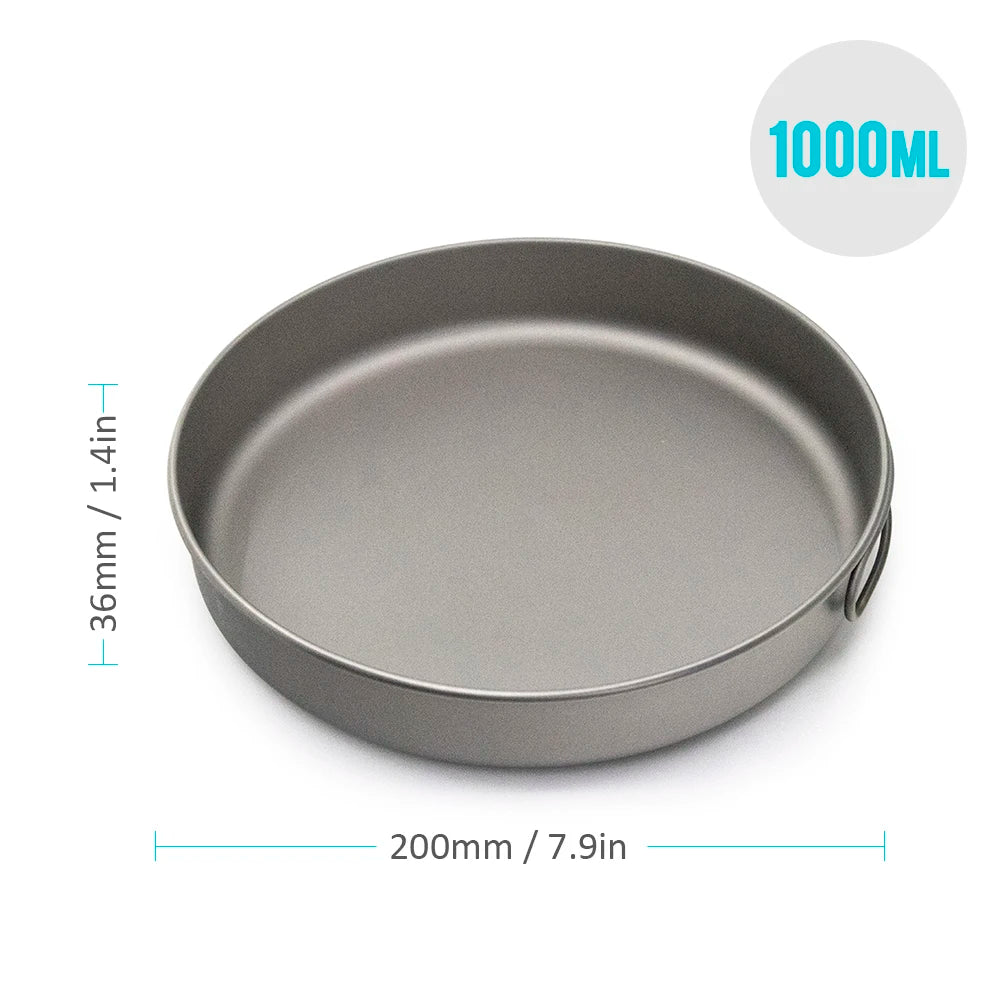 1000ML Titanium Frypan