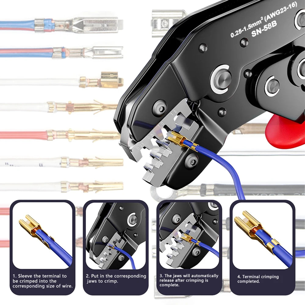 Ratcheting Crimping Tool Set