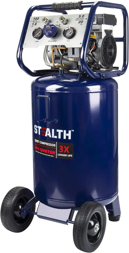 20 Gallon Compressor with Large Rubber Wheels