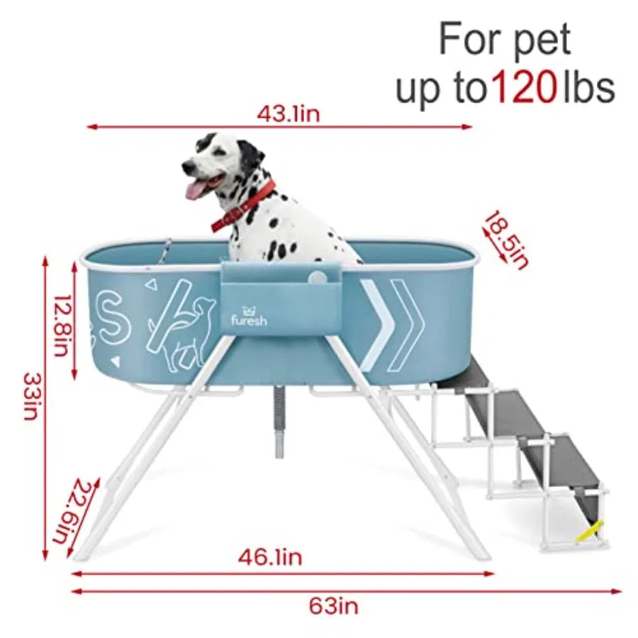 Dog Bath Tub with Stairs