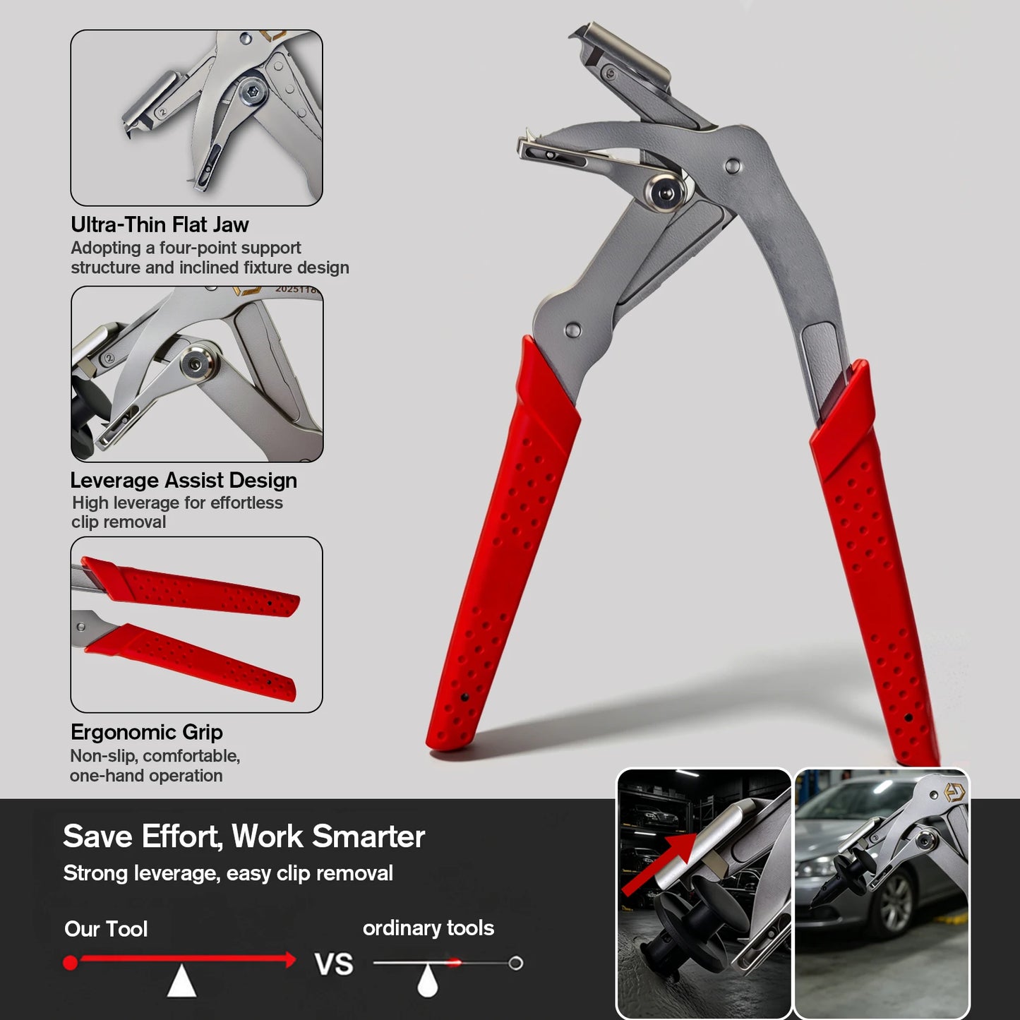 Car Clip Pliers with 40PCS Auto Fastener Clips