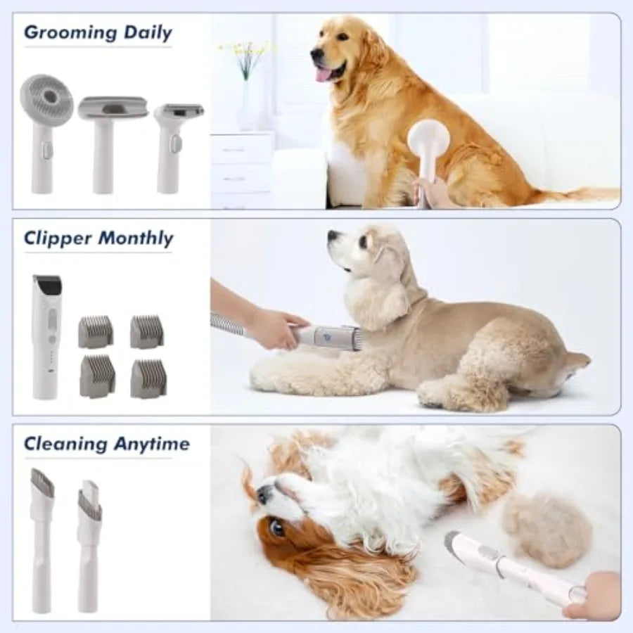 Pet Hair Vacuum Grooming Kit