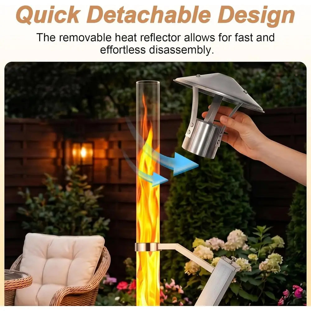 Portable Wood Pellet Stove with Heat Reflector