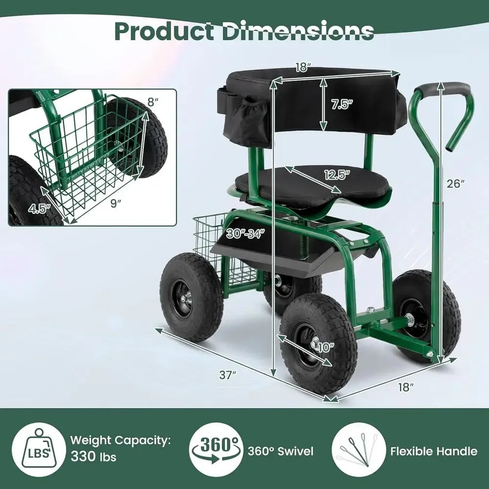 Rolling Garden Seat