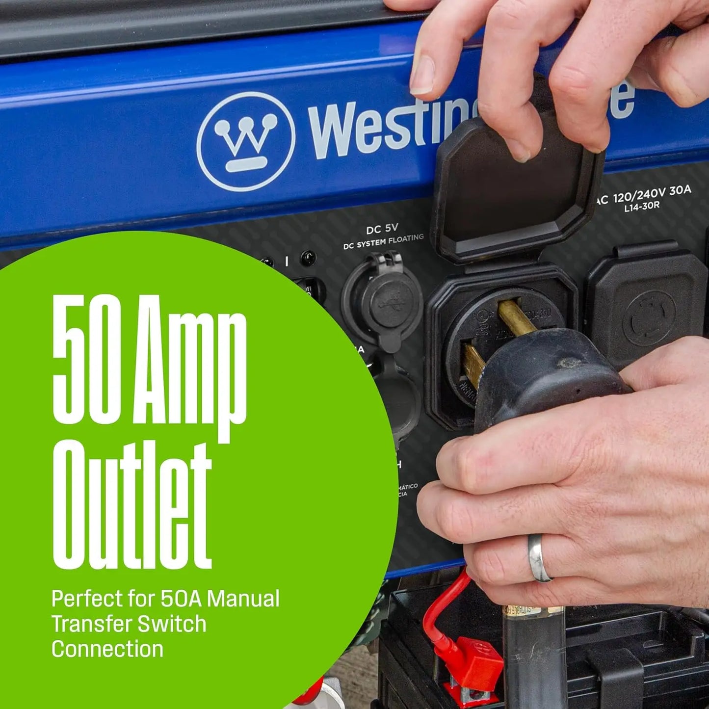Dual Fuel Portable Generator, 14500 Peak Watts,