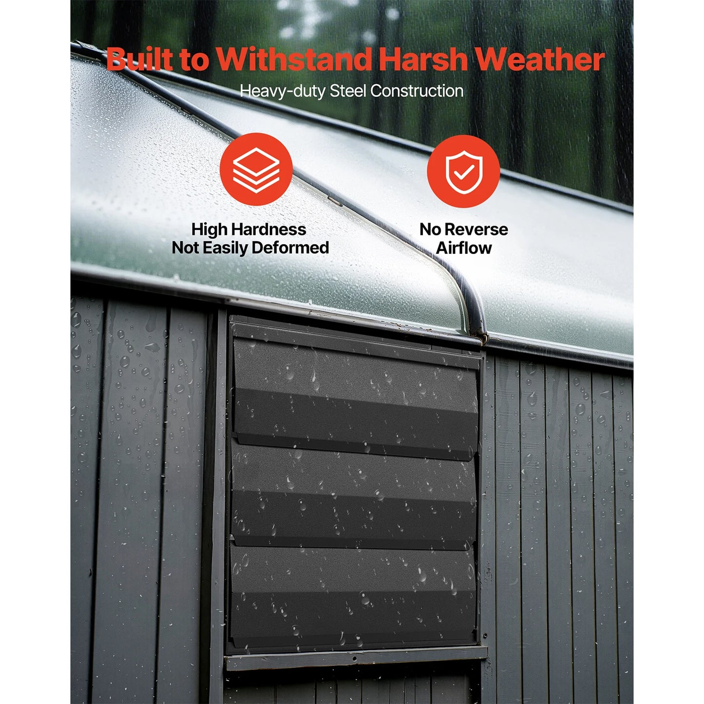 Wall Mounted Attic Vent Fan with Smart Programming