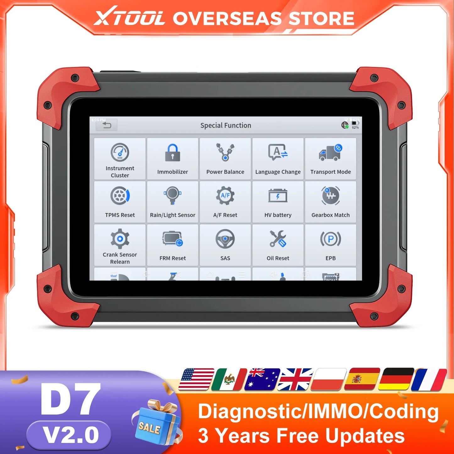 V2.0 OBD2 Scanner All System Car Diagnostic Tool