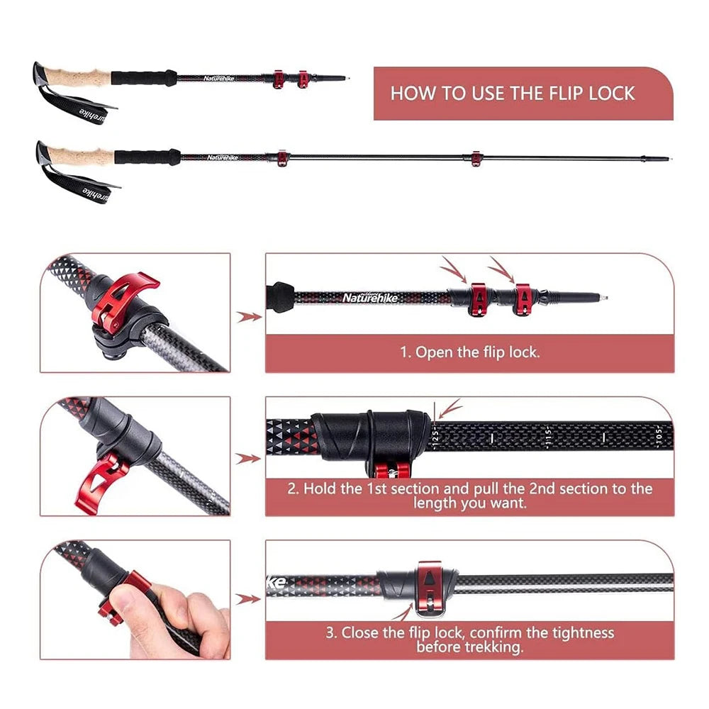 2PCS Trekking Poles