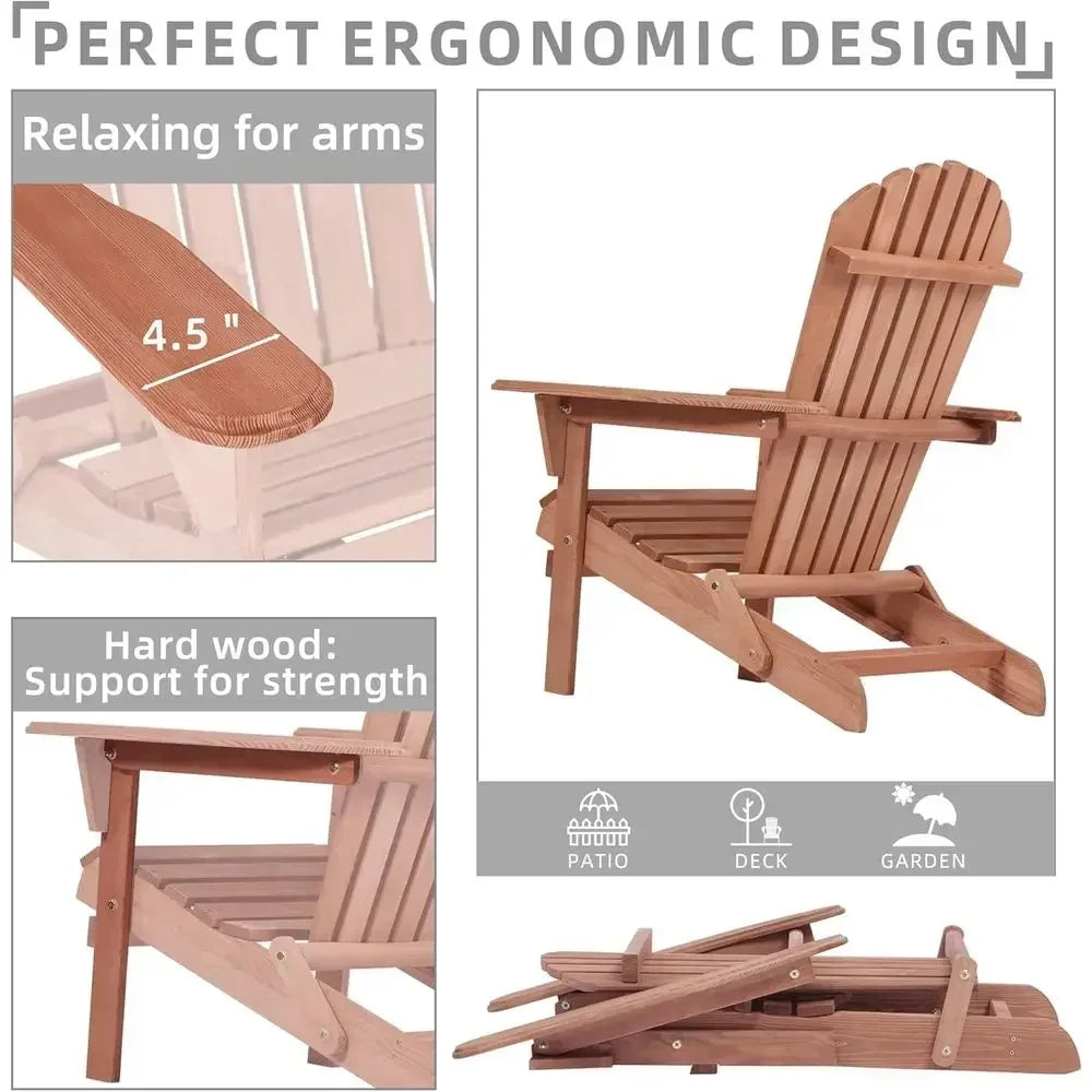 Patio Adirondack Chair Set of 2