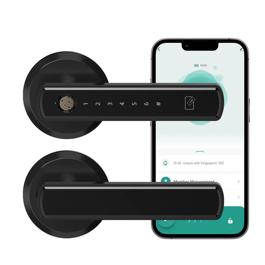 Handle Shaped Smart Lock Fingerprint Door Lock